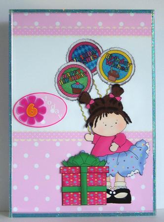 Birthday Balloons Little Girl Step by Step by Katie Silver