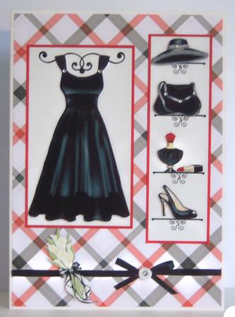 Black & Red Checked Background by Katie Silver