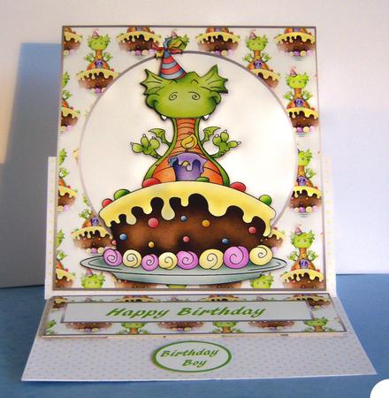 Dragon Birthday Card by Katie Silver