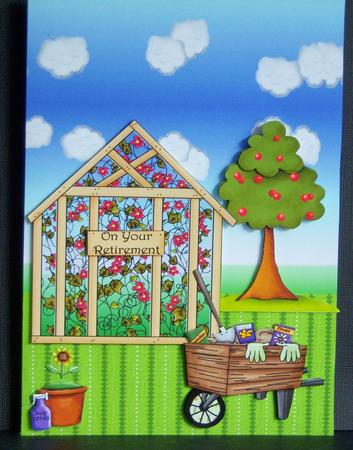 Garden /landscape Base for Step Card by Katie Silver