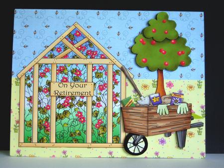 Garden /landscape Base 2 for Step Card by Katie Silver