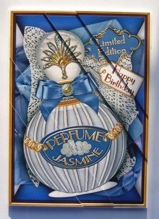 Jasmine Birthday Perfume 7x5in Duo Triange Stacker by Katie Silver