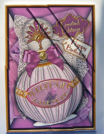 Lavender Birthday Perfume 7x5in Duo Triange Stacker by Katie Silver