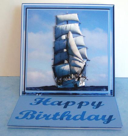 Sail with the Wind Easel Card by Katie Silver