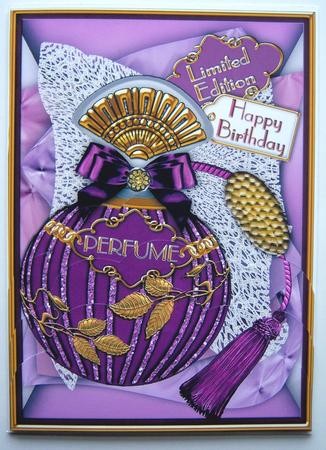 Amethyst Perfume Birthday Scallop Bottom 7x5inch Stacker by Katie Silver