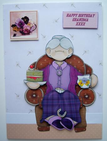 Seated Grandma Doodles by Katie Silver
