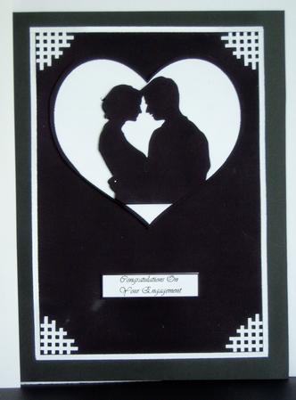 Silhouette Love Couple by Katie Silver