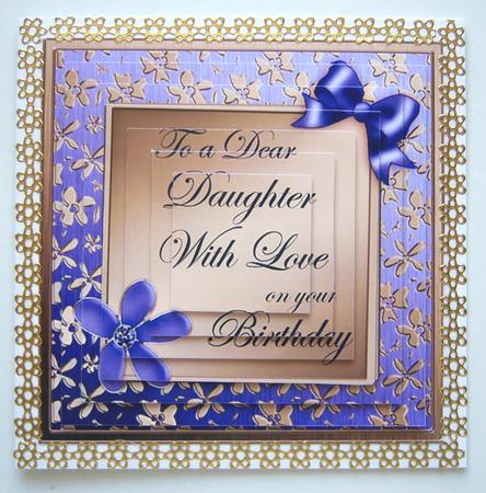 Floral Elegance Daughter Birthday Pyramage Sheet by Katie Silver