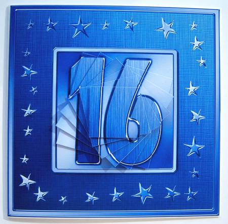 16th Bright Metallic Age Quick Card with Twisted Pyramage by Katie Silver