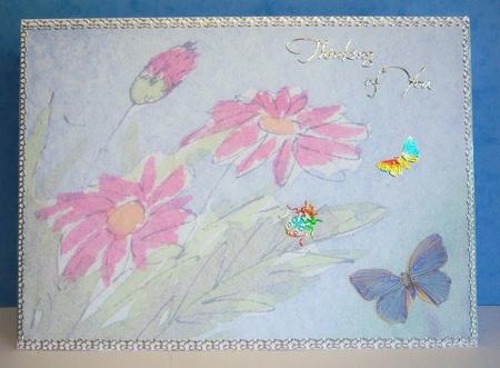 Red Daisies Insert by Katie Silver