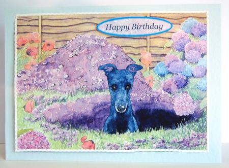 This Greyhound Dog Was Modest About His Achievements Topper by Katie Silver