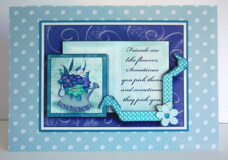 Pale Blue Pearl Backing Paper by Katie Silver