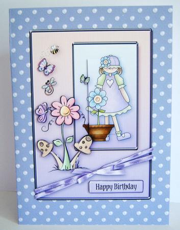 Blue Pearl Backing Paper by Katie Silver