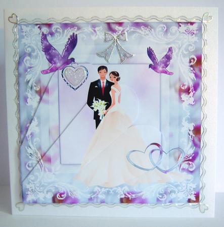 Wedding Day Couple Fan Pryamage by Katie Silver