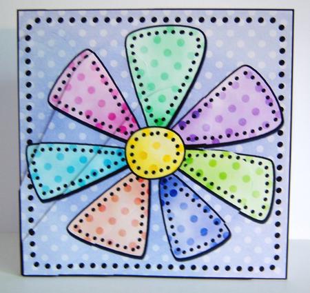 Patchwork Petals Fan Pyramage Topper by Katie Silver