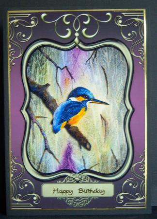 Kingfisher in Watercolour by Katie Silver