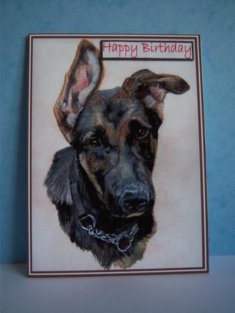 3D German Shepherd Puppy by Katie Silver