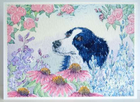 She Was Proud of Her Borders. Dog Gardener. by Katie Silver