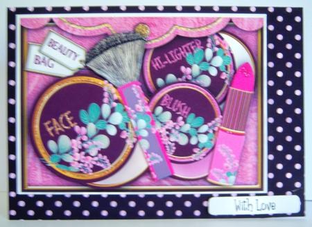 Pink Polka Dots on Black Backing Paper by Katie Silver