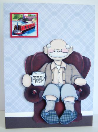 Blue Plaid Backing Paper by Katie Silver