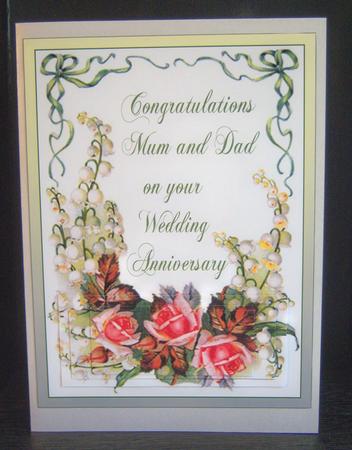 Wedding Anniversary Mum and Dad(p) by Katie Silver