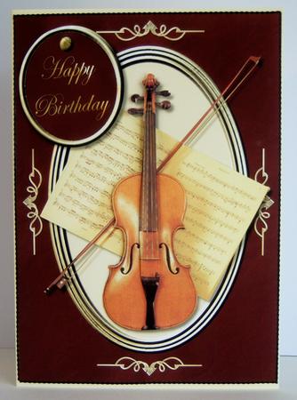 Violin & Sheet Music Quick Card by Katie Silver