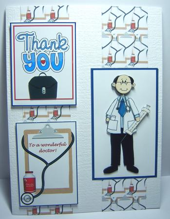 'doctor' (mature Male!) Card Toppers with Decoupage by Katie Silver