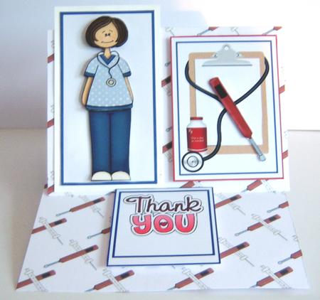 A4 Medical Background - Syringes & Thermometers by Katie Silver