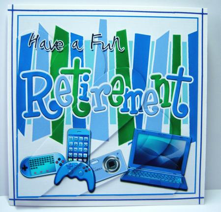 Retirement Gadgets Games N Gizmos Fan Pyramage Topper by Katie Silver