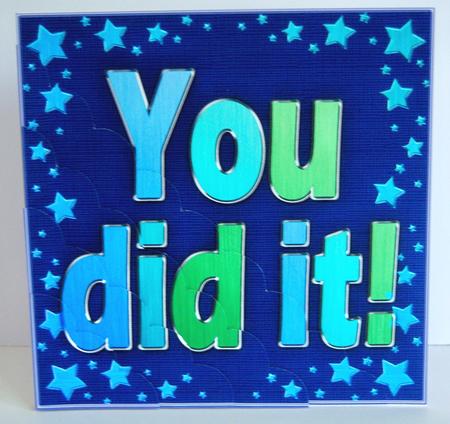 You Did It Scallop Corner Side Stacker Topper by Katie Silver
