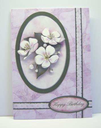 Apple Blossom Pink Kit with Step by Step Decoupage by Katie Silver