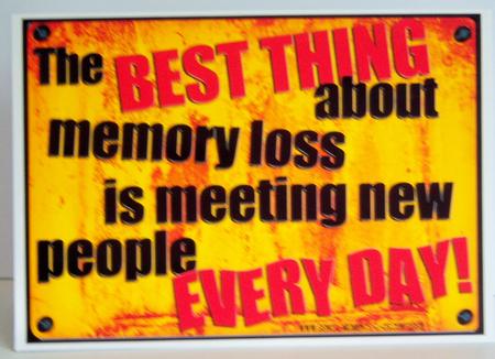 A4 Fun Novelty Senior Moment Saying Card Topper by Katie Silver