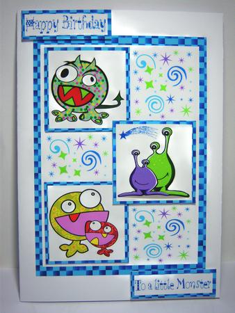 Three Squares - Little Monster by Katie Silver