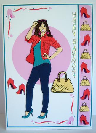 Cool Girl 1 (autumn Colours) - A5 by Katie Silver