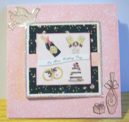 Pink Christmas Backing Sheet by Katie Silver