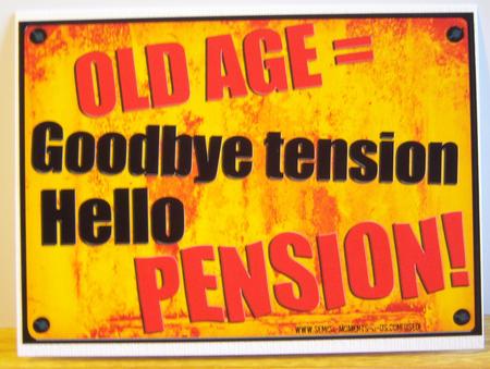 A4 Fun Novelty Senior Moment Saying Card Topper by Katie Silver