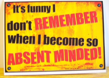 A4 Fun Novelty Senior Moment Saying Card Topper by Katie Silver