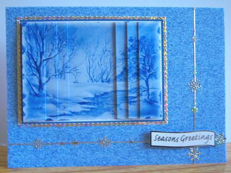 Blue Bitty Backing Sheet by Katie Silver