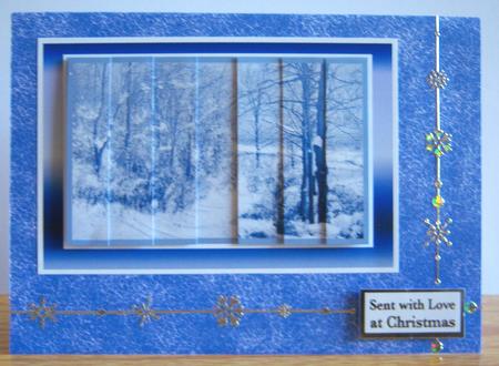 Blue Swirl Backing Sheet by Katie Silver