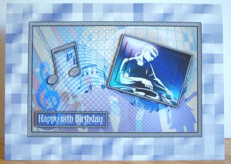 Dark Blue Check Backing Sheet by Katie Silver