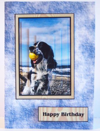 Blue and White Textured Backing Sheet by Katie Silver