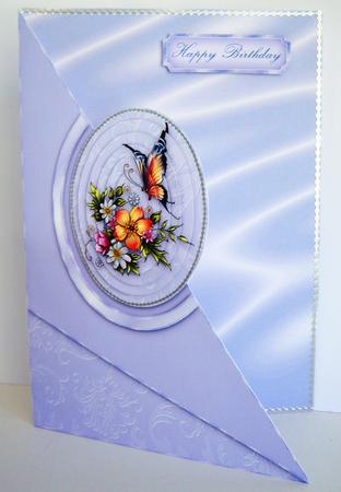 Sumptuous Satin Backing Paper - Periwinkle by Katie Silver
