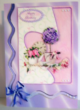 Sumptuous Satin Backing Paper - Lavender by Katie Silver