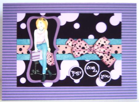 Venetian Blinds A4 Background Paper in Purple by Katie Silver