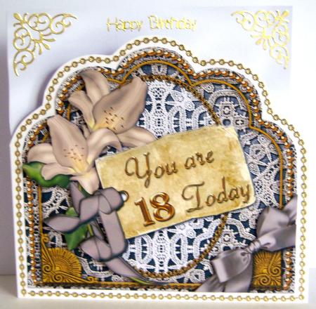 Silver Coffee Lily 18 Today Scallop Lace Step by Step Sheet by Katie Silver