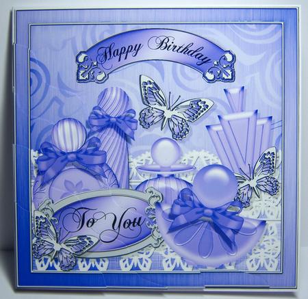 Birthday Perfume N Lace Wavy Corner Side Stacker by Katie Silver