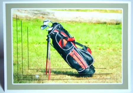 Golfing Watercolour A6 Combi Pyramage by Katie Silver