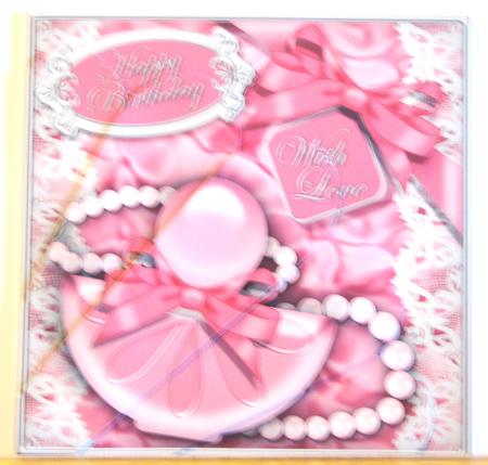 Perfume Lace N Pearls Fan Pyramage Topper by Katie Silver