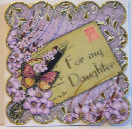 Lilac Blossom for My Daughter 6in Duo Corner Stacker by Katie Silver