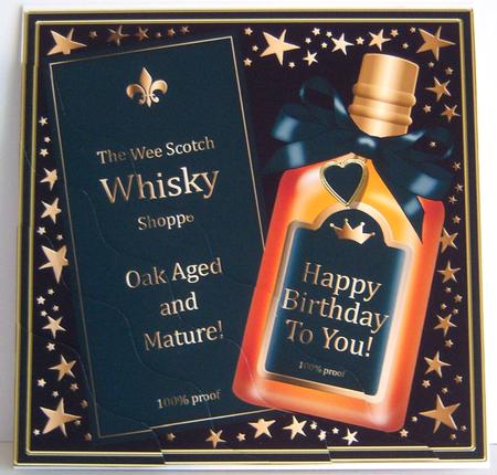 Birthday Whisky Wavy Corner Side Stacker Topper by Katie Silver